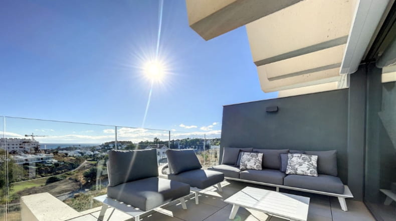 Luminoso apartamento con una terraza impresionante