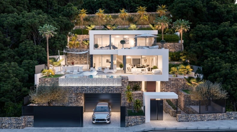 Villa contemporánea con una elegancia costera